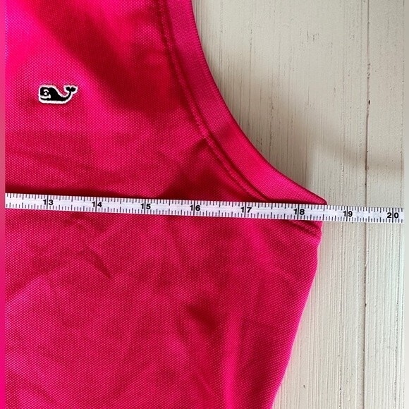 Vineyard Vines Sleeveless Collared Performance Polo Dark Pink Size Small - Picture 7 of 9